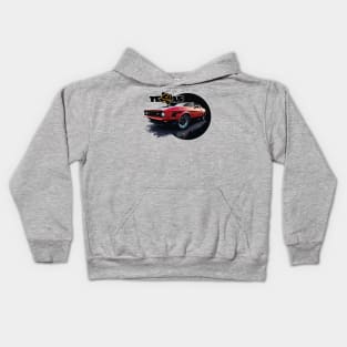 Texas Style Mustang Mach 1 Black Kids Hoodie